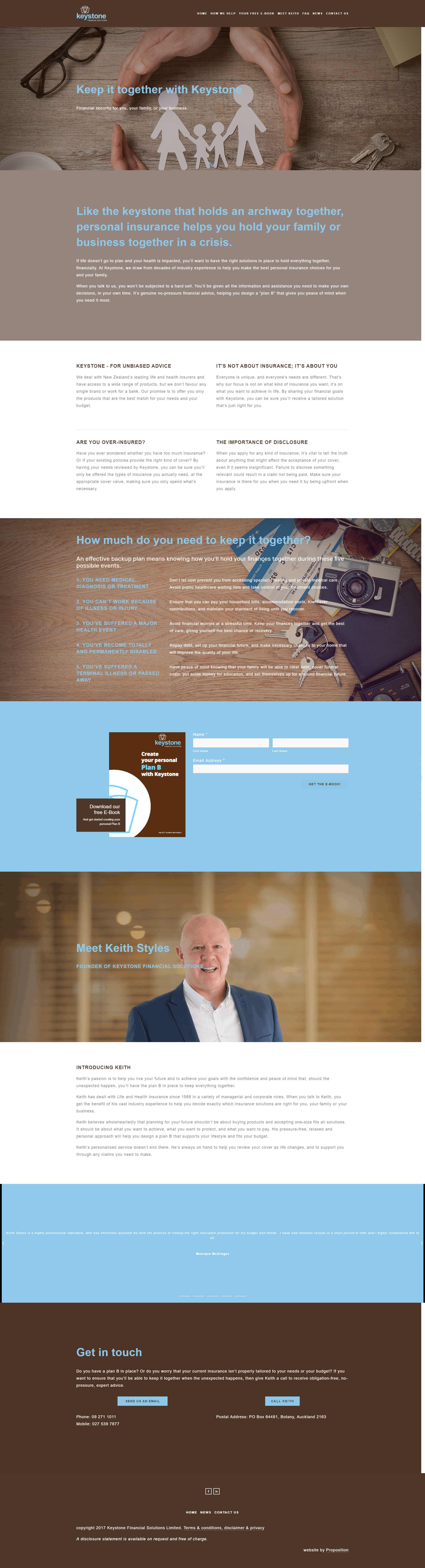 Keystone Financial Solutions Website Example